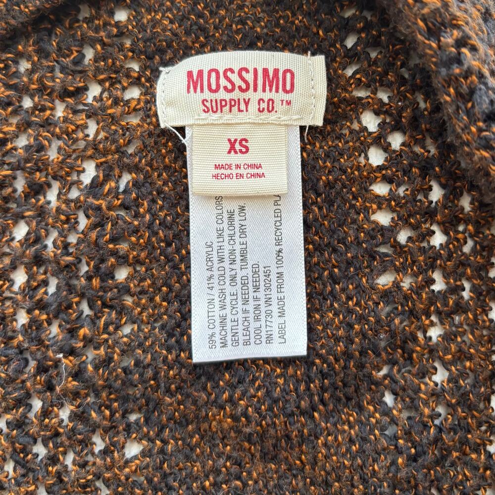 Mossimo Loose Fit Open Front Crocheted Cardigan Size XS - Picture 5 of 11